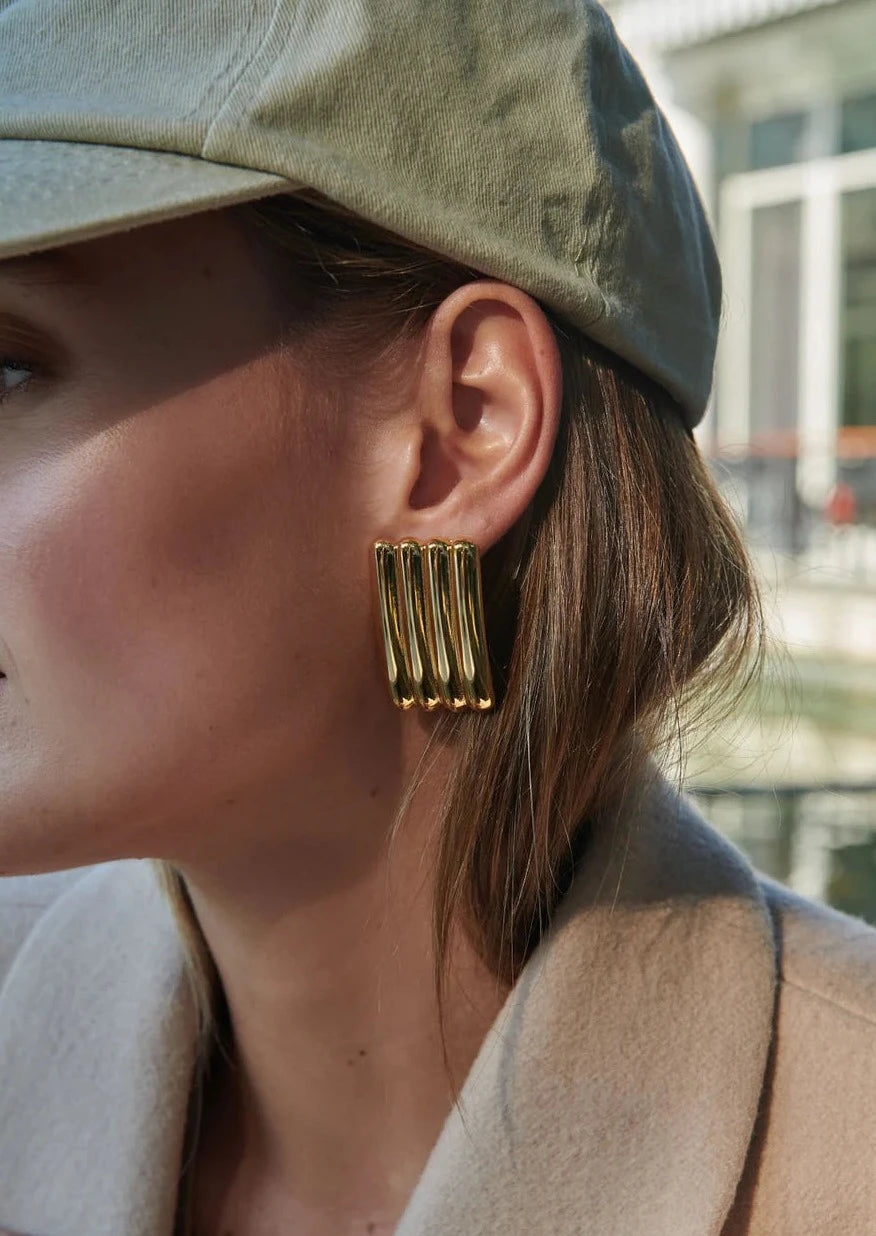 עגילי גלורי זהב